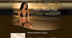Desktop Screenshot of mexicoestheticsurgery.com