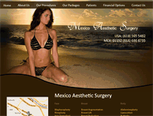 Tablet Screenshot of mexicoestheticsurgery.com